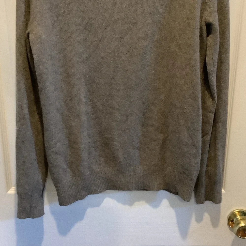 J. Crew‎ Men's taupe 1/4 Zip-Up Sweater, wool, alpaca, slim